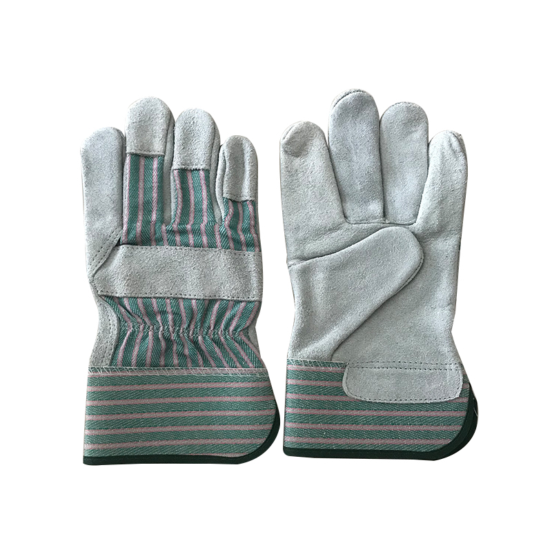 Short leather gloves